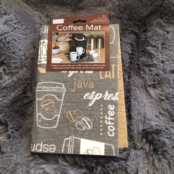 BOGO! Kitchen Basics Coffee Mat NWT - Picture 1 of 4